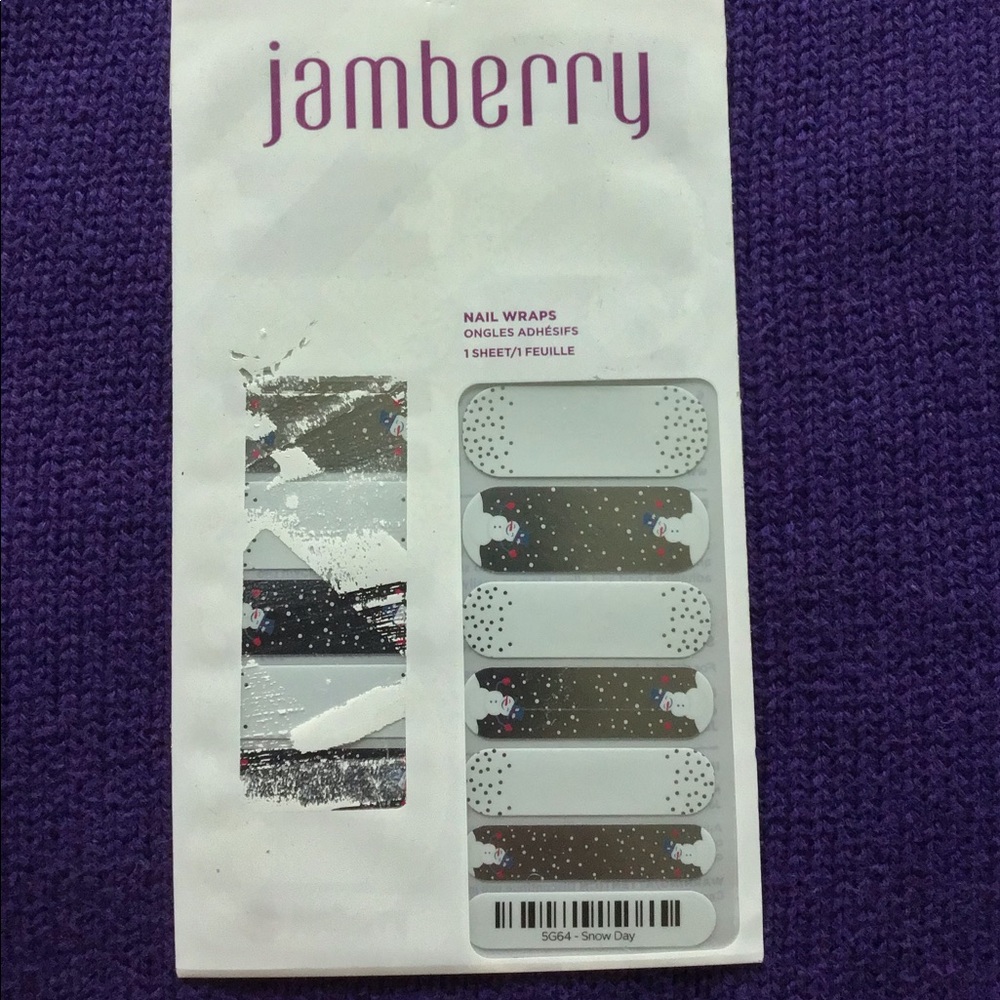 Snow day jamberry nail wraps